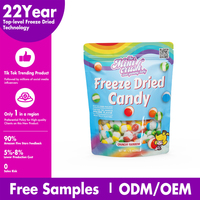 Bonbons Lyophilisés Personnalisés Assortis en Gros, Marque Privée, Bonbons Gélifiés Halal Lyophilisés en Vrac