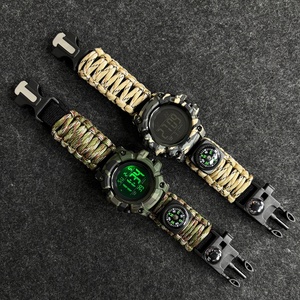 Montre de survie en plein air pour hommes, montre numérique LED, multifonctionnelle, étanche, tactique, mode, loisirs, sport - Product Image 5