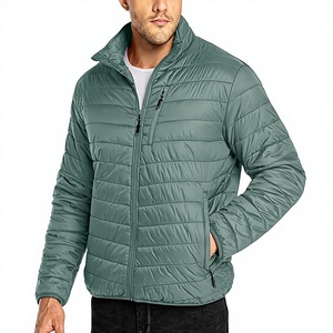 Veste d'hiver matelassée personnalisée OEM pour homme, imperméable, épaisse, chaude, en duvet, streetwear, vêtement d'extérieur lourd - Product Image 1