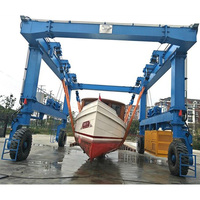 Système de levage de bateaux de chantier naval Quay 500 tonnes, système de levage de bateaux mobile de 1000 tonnes, palan de levage maritime avec moteur et roulement