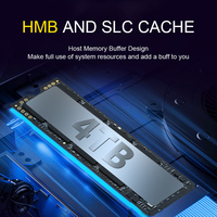 TAIFAST Grosir Pcie4.0 Nvme M.2 3D NAND Flash SSD Hard Drive 512gb 1TB M2 2280 TLC SSD dengan Sertifikasi ROHS Plastik 2TB