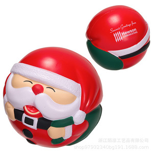Balle anti-stress en forme de Père Noël, rebondissante, jouet sensoriel pour enfants, cadeau de fête - Product Image 4