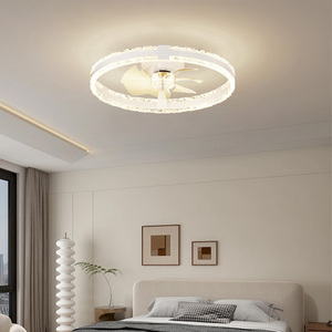 พัดลมเพดานแบบติดเพดานบางเฉียบ ดีไซน์ 7 ใบพัด, ไฟ LED ปรับความสว่างได้, มอเตอร์ DC 6 ระดับความเร็ว, ควบคุมผ่านแอปและรีโมท - Product Image 1