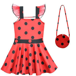 Costume de princesse coccinelle pour filles, inspiré de la télévision et du cinéma, tenue de carnaval d'Halloween - Product Image 2