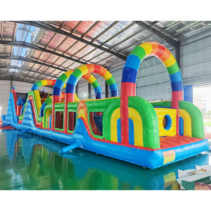 Sân chơi khổng lồ <span class=keywords><strong>Inflatable</strong></span> Bouncer bouncy lâu đài thương mại PVC bên cho thuê trò chơi thể thao <span class=keywords><strong>Inflatable</strong></span> các chướng ngại vật cho người lớn - Product Image 3