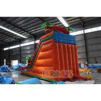 Château Gonflable Aquatique Personnalisé pour Fête d'Enfants, Toboggan Géant de Jardin, Structure Gonflable Bouncy avec Piscine, Vente Chaude