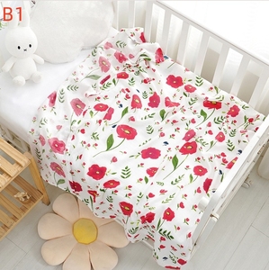 Cheap 120*110 Cm <strong>Swaddle</strong> Wrap Soft Silky Bamboo Cotton Muslin Blanket Quick-Dry Baby Wrap Towel For Newborn Space-Saving Closet - Product Image 2