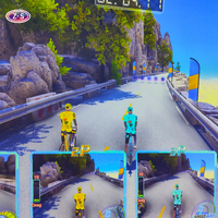Simulador de Bicicleta Interactivo para Competencia Multijugador, Escenas de Ejercicio Físico, Simulador de Carreras de Ciclismo para Interiores y Exteriores