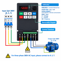 Variateurs de fréquence (VFD) haute performance 11 kW 15 CV triphasés 380 V CA pour convoyeurs industriels