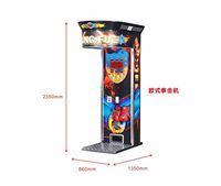 Máquina recreativa electrónica de boxeo para interiores, operada con monedas, de material metálico, con USB, para hablantes de inglés, japonés y español, con 1 año de garantía.