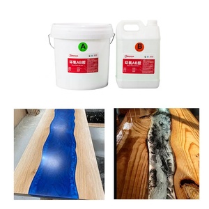 Résine époxy en cristal sans bulles à haute brillance pour résine de coulée profonde dans la coulée de table en bois en vrac - Product Image 3