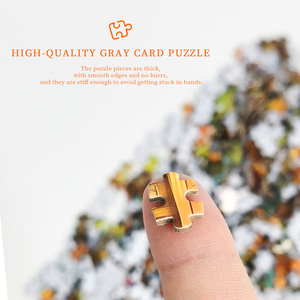 Puzzle <span class=keywords><strong>sur</strong></span> mesure de mille pièces, motif Cabane dans les Arbres Famille Ours, en carton gris, impression UV Heidelberg, SnugFit, sans bavures, plan complet, GreenBox, robuste - Product Image 3