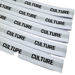 Factory Good Price Spandex/Nylon Underwear Elastic Band Soft Woven Jacquard Webbing Strap Custom Logo Elastic Band for Waistband - Product Image 4