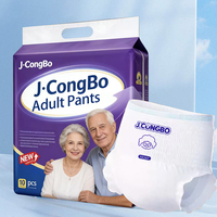 J.CongBo Fournisseur d'échantillons gratuits de couches pour adultes ; Couches jetables écologiques pour adultes en gros, haute absorption, prévention des fuites 3D