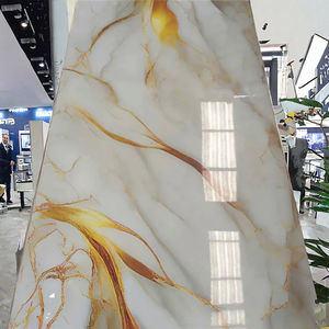 防水ペットPVC壁パネルインテリア装飾クラッディングパネルアパート用大理石効果リビングルーム装飾壁 - Product Image 2