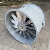 Ventilateur axial anti-explosion pour fumée et gaz de combustion, résistant aux hautes températures, avec pales en fonte, électrique