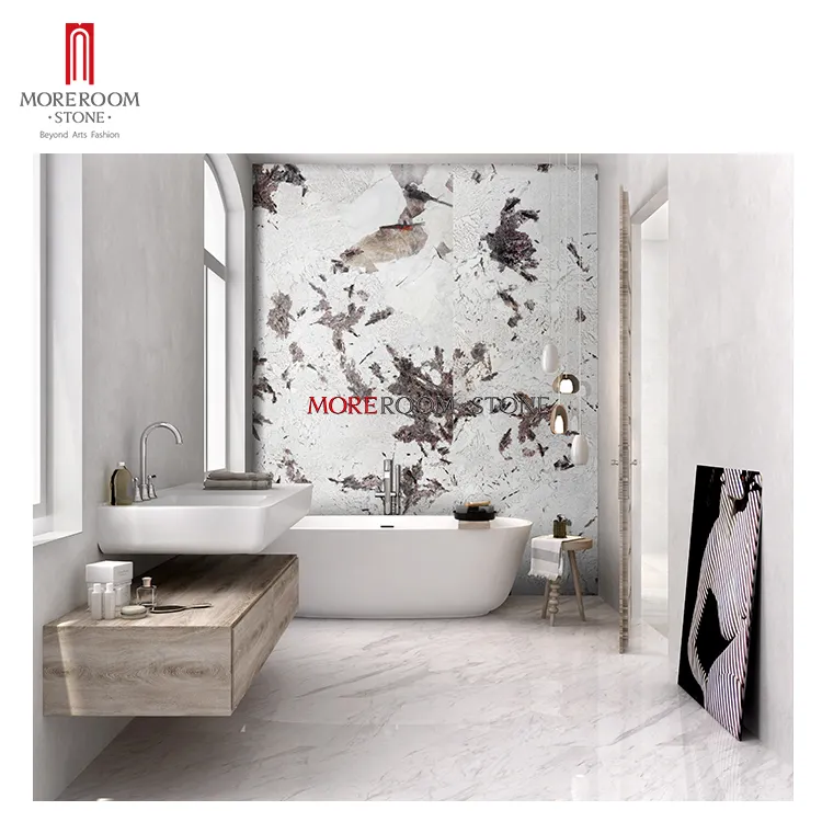 italian marble jumbo size bathroom shower ceramic slab wall tiles