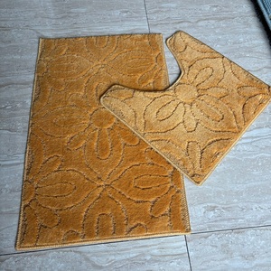 Ensemble de 3 tapis de salle de bain avec tapis en forme de U, antidérapant, séchage rapide, ultra doux et absorbant l'eau, machine à laver les tapis de bain - Product Image 3