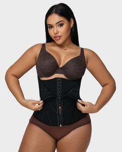 Faja Moldeadora de Cintura con Cremallera y Tirantes, Top Reductor con Cierre de Gancho y Ojal, Corsé de Powernet para Mujer, Efecto Adelgazante - Product Image 5