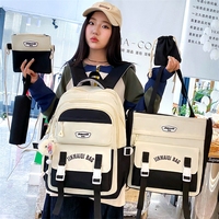 Sac à dos polyvalent de grande capacité, polyvalent et mignon, multi-pièces, pour lycéennes et élèves du primaire