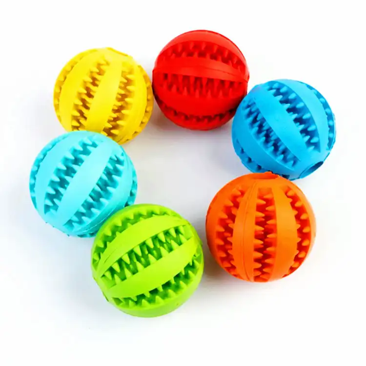 चबाना पालतू खिलौने गेंदों टिकाऊ नरम रबर गैर विषैले काटने प्रतिरोधी कुत्ते के खिलौने चबाना चबाना खिलौना कुत्तों के लिए