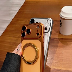 เคสกันกระแทกสำหรับ iPhone 17 16 15 14 13 Pro Max พร้อมตัวป้องกันกล้อง  ฐานตั้งแบบหมุนได้ 360 องศา  ป้องกันแรงกระแทกระดับสูง - Product Image 3