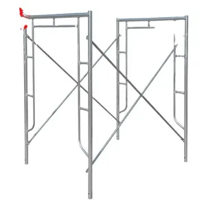 Veilige Bouw H Frame Steigersysteem Voor Het Bouwen Van Mobiele Stap Portaal Steigers Thermisch Verzinkte Ladder Aangepast