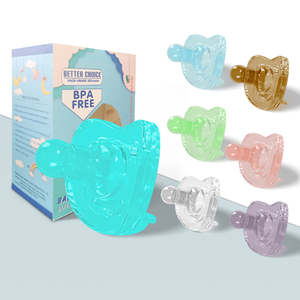 Tétine Bébé 0-12 mois personnalisé de qualité alimentaire sans BPA tout silicone bébé Schnuller emballage de marque personnalisé sucette bébé - Product Image 1