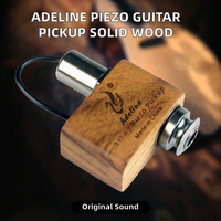 Micro Piezo Adeline pour Guitare Acoustique, Capteur Sonore en Acier Inoxydable pour Violon, Guitare, Ukulélé 4*4*2cm CN;GUA AD89 Restauration Originale