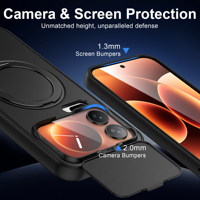 Coque de téléphone pour Xiaomi 17 Pro Max, coque de protection antichoc avec miroir magnétique pour Redmi Note 15 Pro, vente en gros, OEM