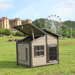 Nichoir de luxe <span class=keywords><strong>pour</strong></span> <span class=keywords><strong>chien</strong></span> <span class=keywords><strong>en</strong></span> bois massif, imperméable, extra large, avec porte <span class=keywords><strong>en</strong></span> acier - Product Image 2