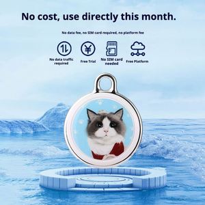 Traceur GPS miniature pour animaux de compagnie, étanche IPX7, en plastique ABS, GSM, dispositif anti-perte intelligent pour chiens et chats, batterie CR2032 remplaçable - Product Image 2