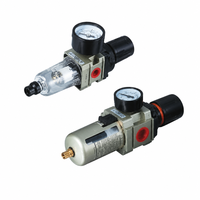 Régulateur de pression de filtre à air série AW2000 AW3000 AW4000 AW5000 en alliage d'aluminium avec manomètre et valve de purge