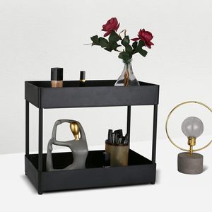 Multi Function Single Tier Wall Mounted Plastic Kitchen Storage Rack 2 Pack Eco-Friendly - Product Image 2