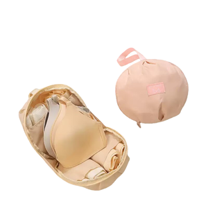 Pochette de rangement pour vêtements en polyester trois-en-un portable, fermeture à glissière, sous-vêtements, culottes, chaussettes, soutien-gorge, sac de voyage tendance - Product Image 4