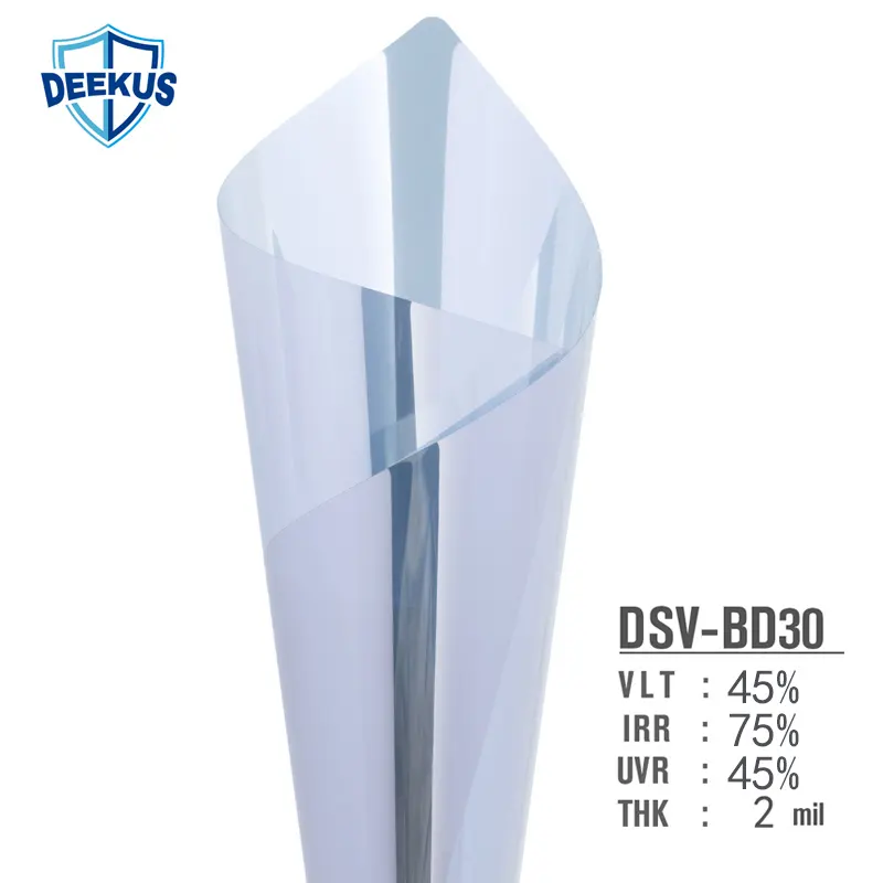 Deekus DSV-BD10 סרט חלון uv חוסם שמש סרט הגנה על העור נצמד סטטי גוון חלונות רכב הנמכר ביותר