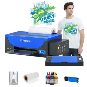 Ready to ship Free samples printer impresora a3 l1800 R1390 pet film oven all in one PET film ink printer