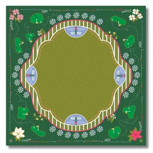 Tapete de Mesa de Franela de Lujo para Mahjong, Antideslizante, Reductor de Ruido, Impermeable, con Diseño de Palabras Felices - Product Image 5