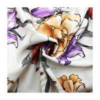 Motifs floraux populaires impression numérique personnalisée 100% polyester mat crêpe tissu en mousseline de soie pour robe jupe vêtements