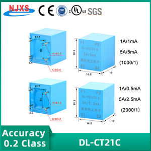 Transformador de Corriente NJXSE DL-CT21C 1A/10mA 5A/5mA 5A/2.5mA, Montaje de 4 Pines, Mini Transformador CT 100mA/10mA, Precio de Fábrica - Product Image 3