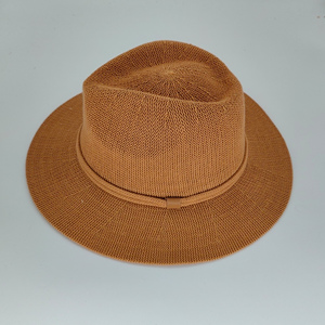 Nuevo sombrero de ala ancha de Color sólido Europeo Americano para mujer de pescador de punto de lana MERINO personalizado de verano - Product Image 5