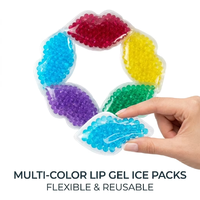 Compresse de glace réutilisable non toxique pour les lèvres, compatible congélateur et micro-ondes, pour le soulagement de la douleur, la réduction du stress et les fournitures de thérapie de réadaptation