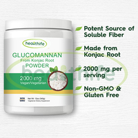 Poudre de racine konjac Healthife Glucomannane konjac CAS 37220 poudre de Konjac Glucomannane