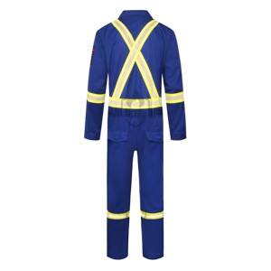 Tuta da <span class=keywords><strong>Lavoro</strong></span> Ignifuga OEM, Antistatica, Certificata OEKO-TEX 100, Protezione <span class=keywords><strong>di</strong></span> Livello B per la <span class=keywords><strong>Sicurezza</strong></span> <span class=keywords><strong>sul</strong></span> <span class=keywords><strong>Lavoro</strong></span> - Product Image 2