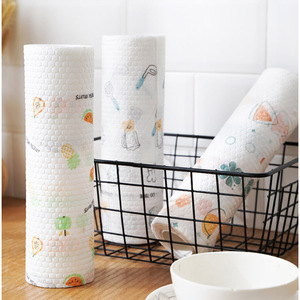 Disposable Kitchen <b>Paper</b> Towel With Printing Pattern For Home Use 3 <b>Rolls</b> Set - Product Image 1