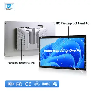 Custom Waterproof Wall Mount Capacitive Touch Screen Panel Embedded All In 1 Pc Computer Inch Industrial Touch Screen Panel PC
