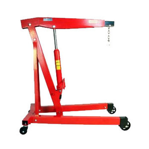 Hydraulic <b>engine</b> hoist shop crane with adjustable boom for vehicle maintenance and heavy <b>lifting</b> tasks - Product Image 1