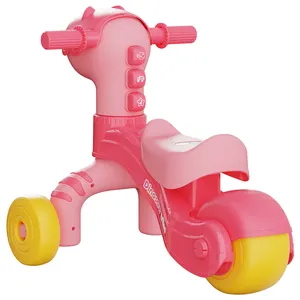 FiveStar Tier Kleinkind elektrischer musikalischer Roller Kinder Auto Kunststoff-Spielzeug für Kinder Reiten Ausgleichsfahrrad für Kleinkind