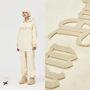 Sudadera con Capucha para Hombre, Modelo IF822, OEM/ODM, Personalizada, de Alta Calidad, 400GSM, Forro Polar Berber, Bordado con Diseño de Cepillo de Dientes, Impresión Digital, Otoño - Product Image 1