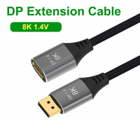 Câble d'extension 8K mâle-femelle, adaptateur convertisseur DP vers DP 1.4V 8K 60Hz